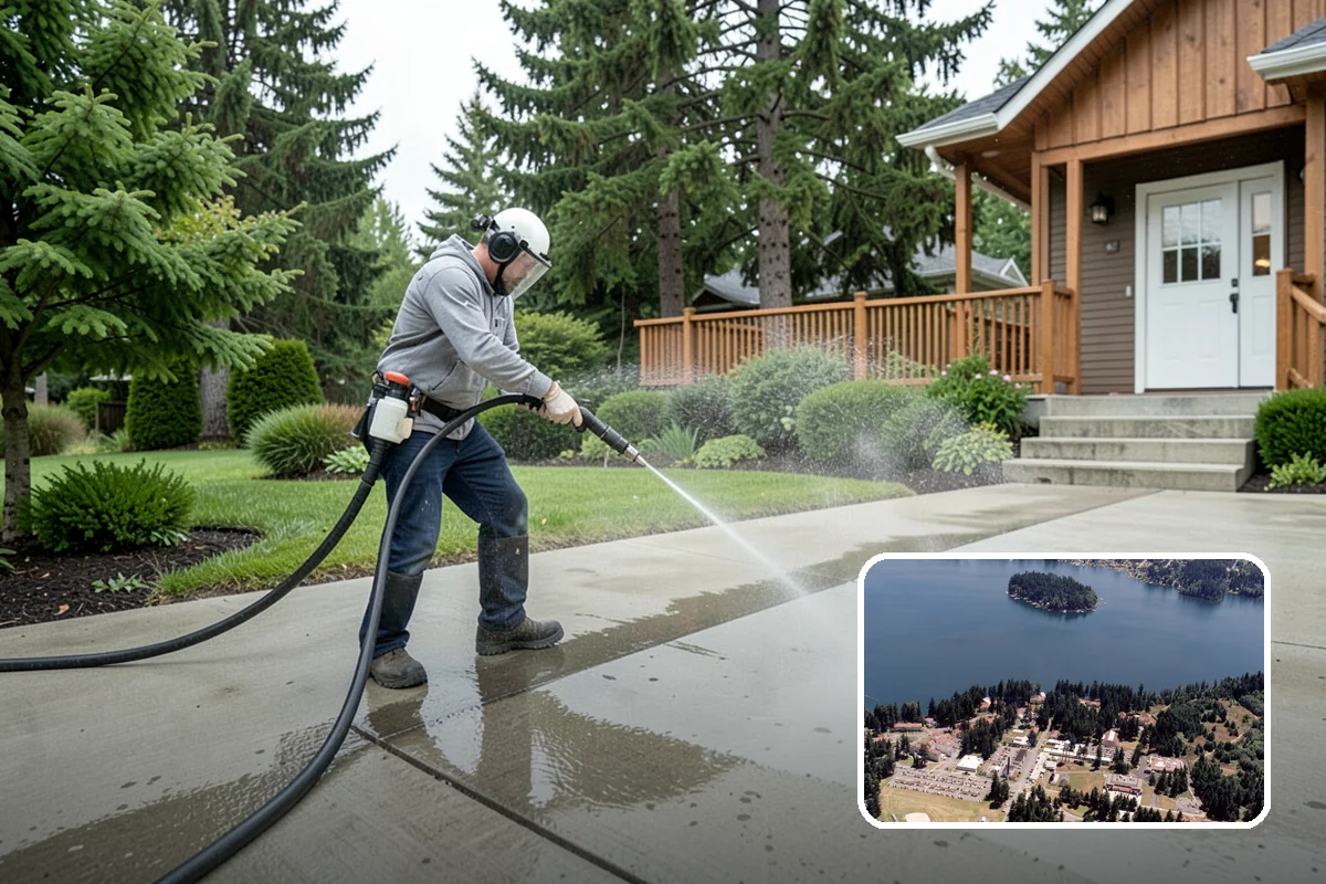 Skylight Cleaning in Lakewood, Pierce County, WA - Clears moss, needles, and green film from the glass