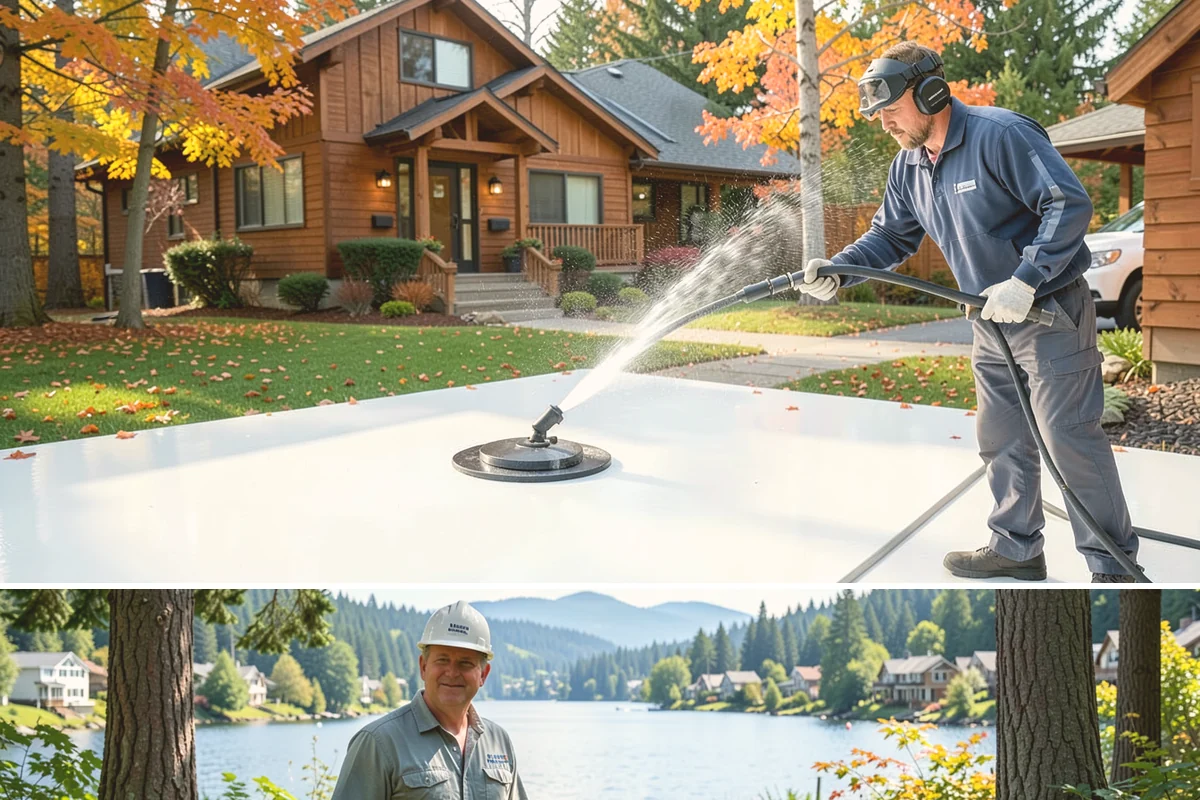Skylight Cleaning in Milton, King County, WA - Clean skylights in early fall so they let in maximum light through the dark winter ahead.