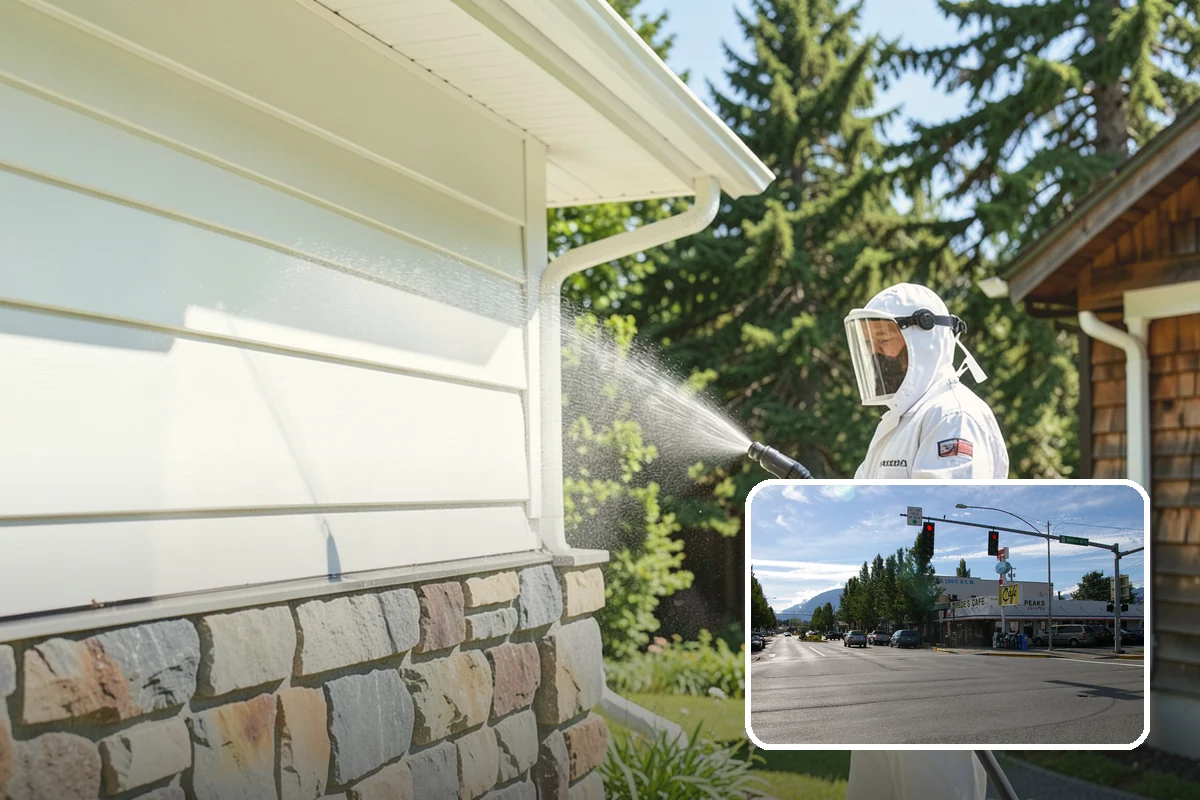 Skylight Cleaning in North Bend, King County, WA - Clears moss, needles, and green film from the glass