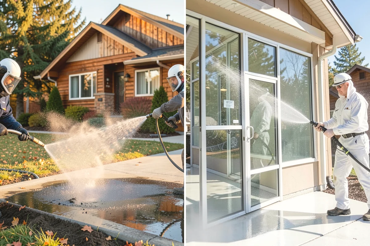 Skylight Cleaning in North Bend, King County, WA - Clear roof debris from around the skylight