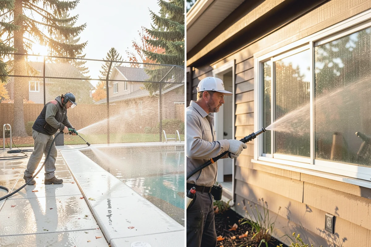 Skylight Cleaning in Roy, Pierce County, WA - Clear roof debris from around the skylight
