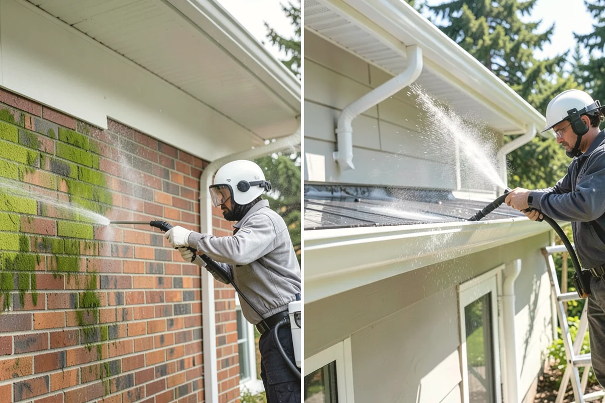 Skylight Cleaning in Ruston, Pierce County, WA - Clear roof debris from around the skylight