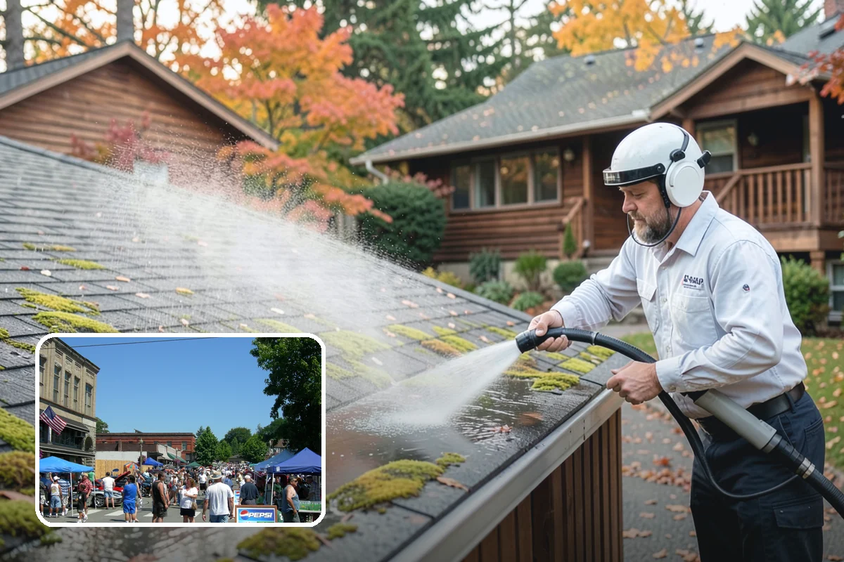 Skylight Cleaning in Snohomish, Snohomish County, WA - Clears moss, needles, and green film from the glass