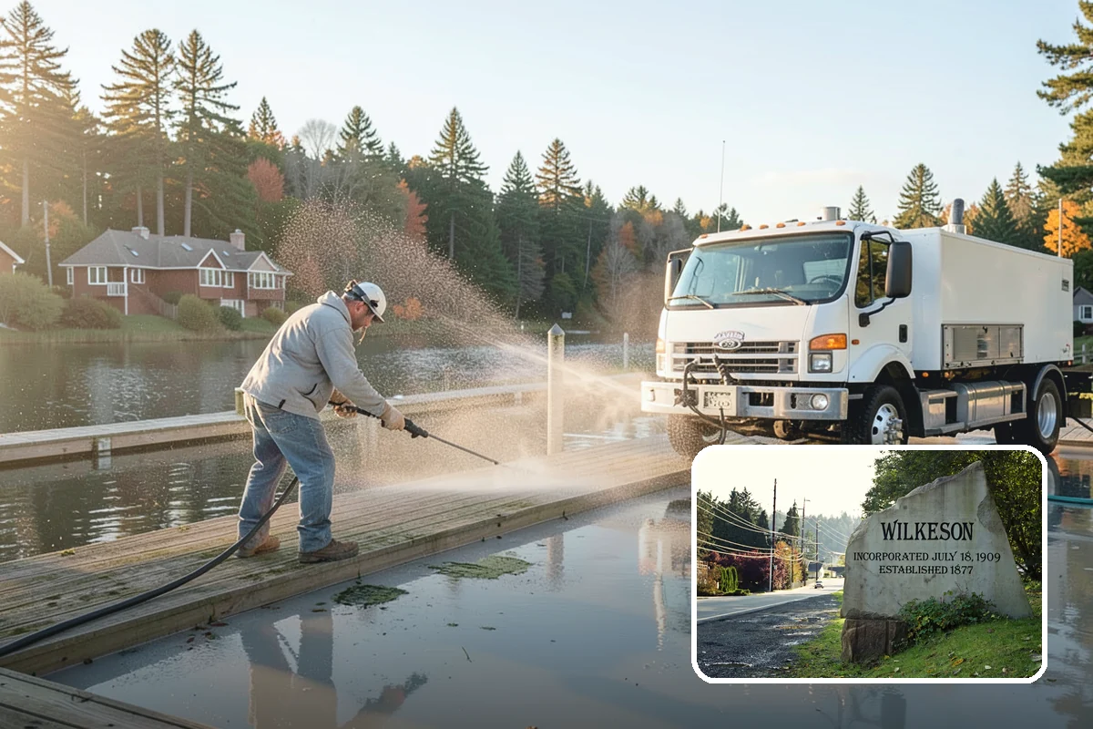 Skylight Cleaning in Wilkeson, Pierce County, WA - Clears moss, needles, and green film from the glass