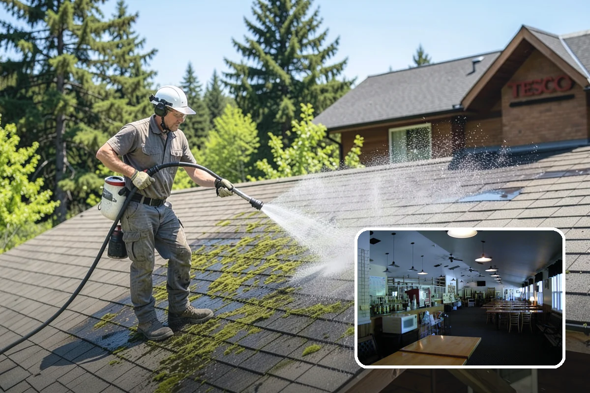 Slate Roof Cleaning in Black Diamond, King County, WA - Removes lichen and algae without chipping or cracking slate