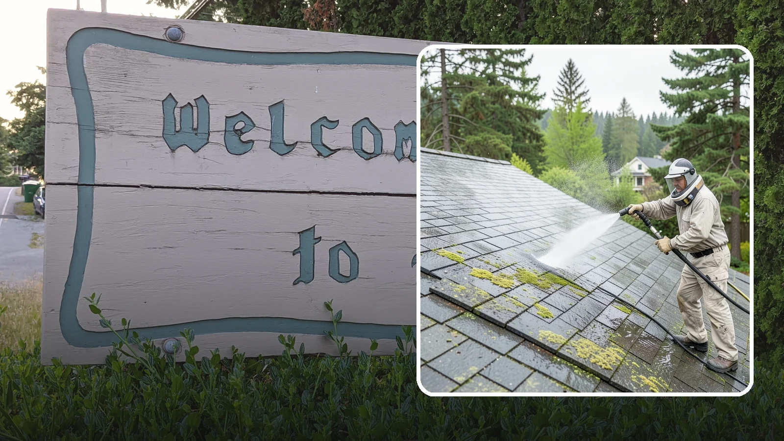 Slate Roof Cleaning in Brier, Snohomish County, WA - Meticulous cleaning of natural slate roofs that removes lichen and algae without damaging the stone or fasteners.