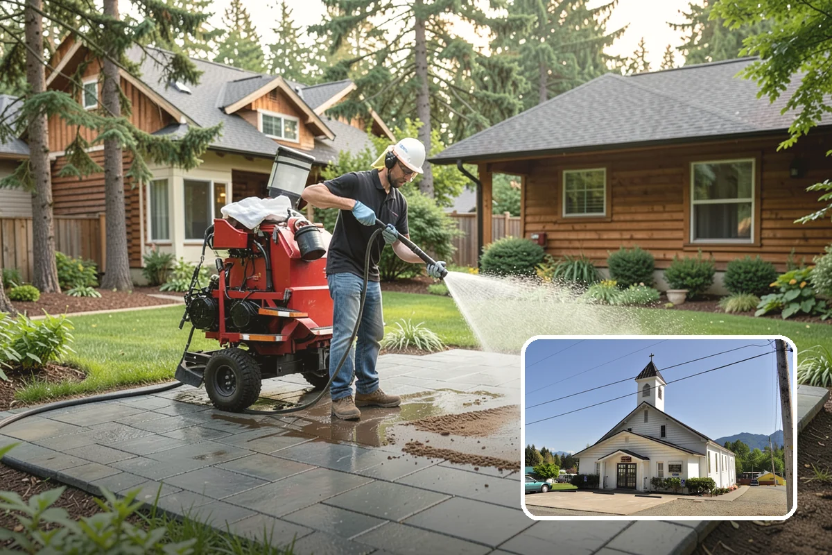 Slate Roof Cleaning in Concrete, Skagit County, WA - Removes lichen and algae without chipping or cracking slate
