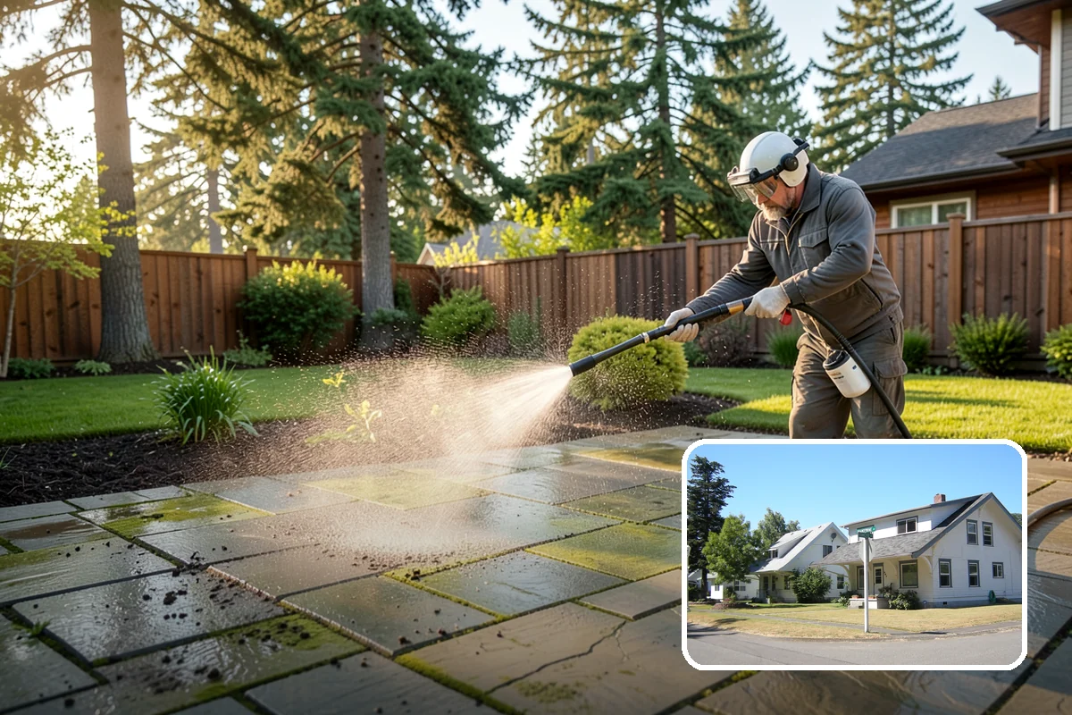 Slate Roof Cleaning in DuPont, Pierce County, WA - Removes lichen and algae without chipping or cracking slate