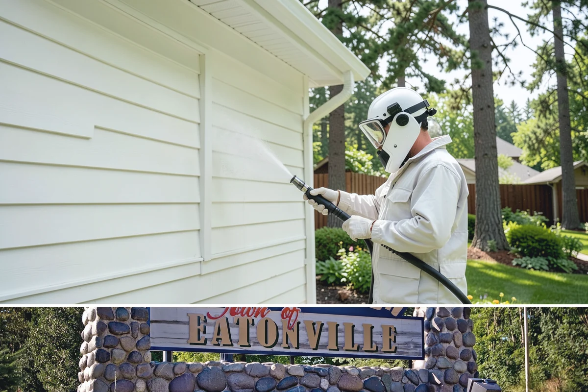 Slate Roof Cleaning in Eatonville, Pierce County, WA - Dry summer conditions provide the stable, low-risk footing needed for safe slate cleaning.