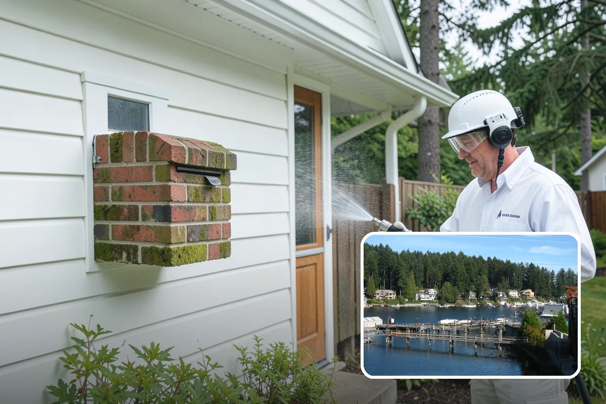 Slate Roof Cleaning in Gig Harbor, Pierce County, WA - Removes lichen and algae without chipping or cracking slate