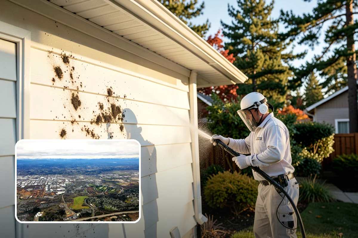 Slate Roof Cleaning in Kent, King County, WA - Removes lichen and algae without chipping or cracking slate