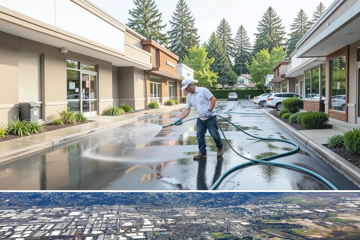 Slate Roof Cleaning in Kent, King County, WA - Dry summer conditions provide the stable, low-risk footing needed for safe slate cleaning.