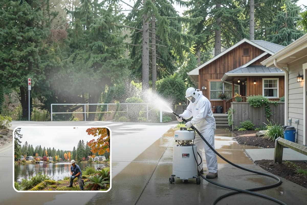 Slate Roof Cleaning in La Conner, Skagit County, WA - Removes lichen and algae without chipping or cracking slate