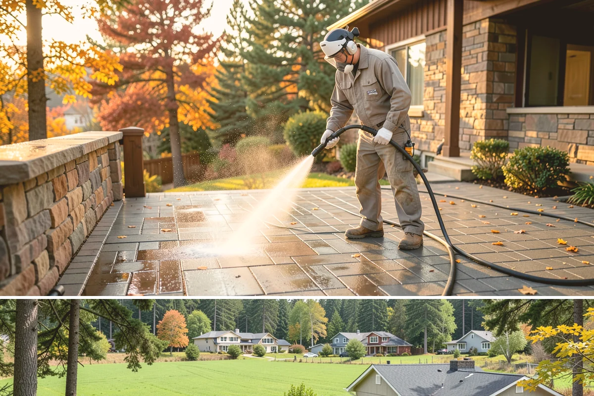 Slate Roof Cleaning in Lyman, Skagit County, WA - Dry summer conditions provide the stable, low-risk footing needed for safe slate cleaning.