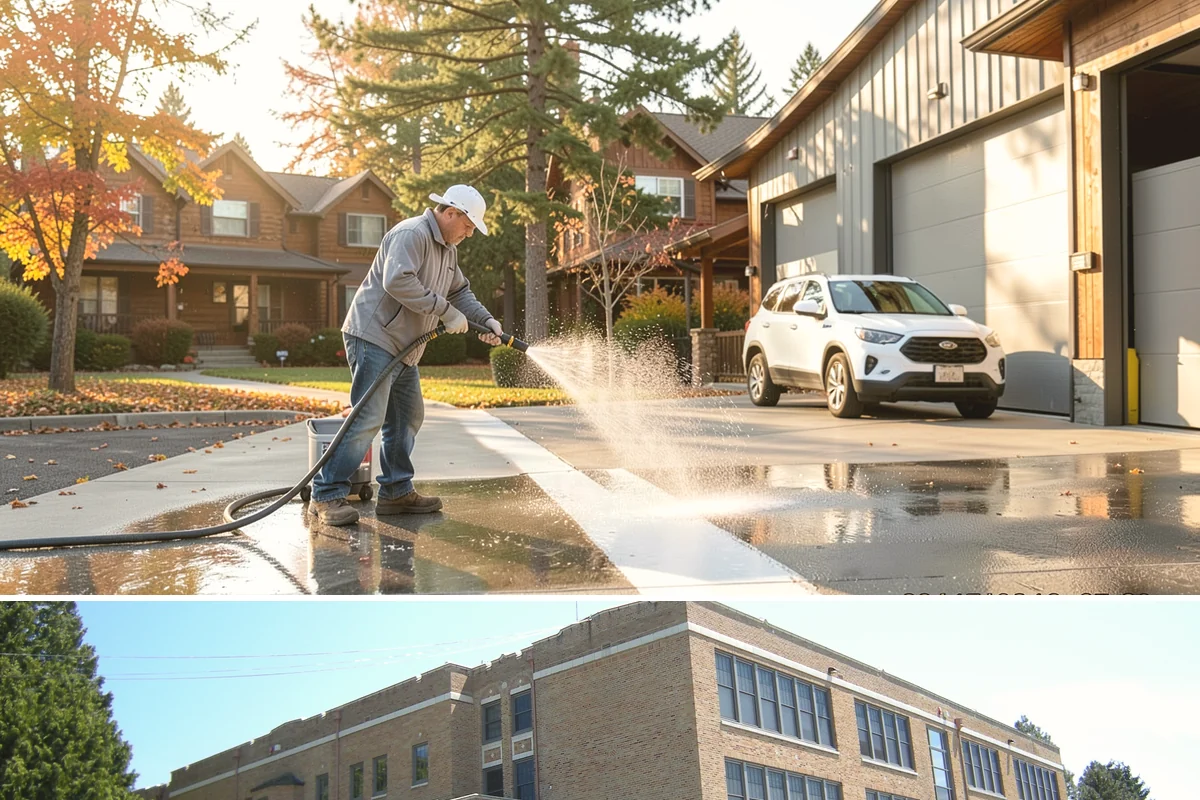 Slate Roof Cleaning in Maple Valley, King County, WA - Dry summer conditions provide the stable, low-risk footing needed for safe slate cleaning.