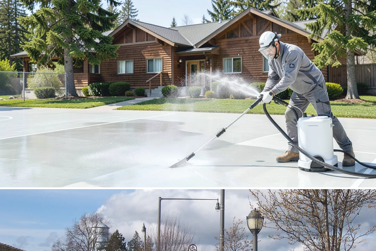 Slate Roof Cleaning in Marysville, Snohomish County, WA - Dry summer conditions provide the stable, low-risk footing needed for safe slate cleaning.