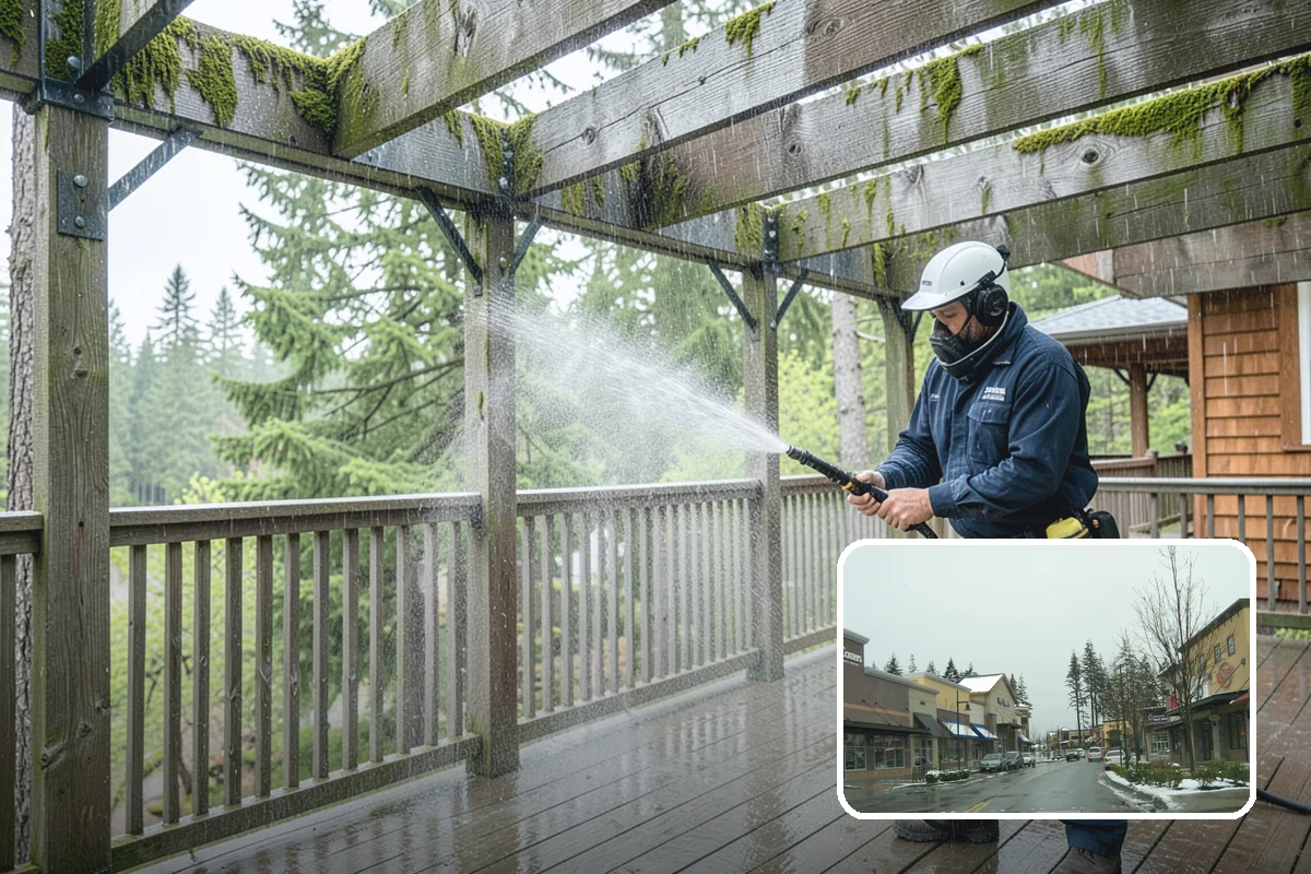 Slate Roof Cleaning in Mill Creek, Snohomish County, WA - Removes lichen and algae without chipping or cracking slate