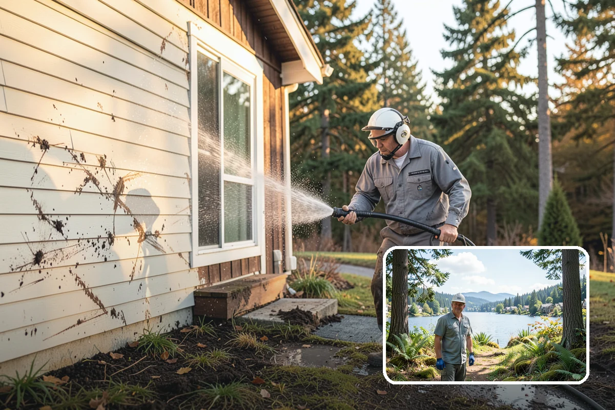 Slate Roof Cleaning in Milton, King County, WA - Removes lichen and algae without chipping or cracking slate