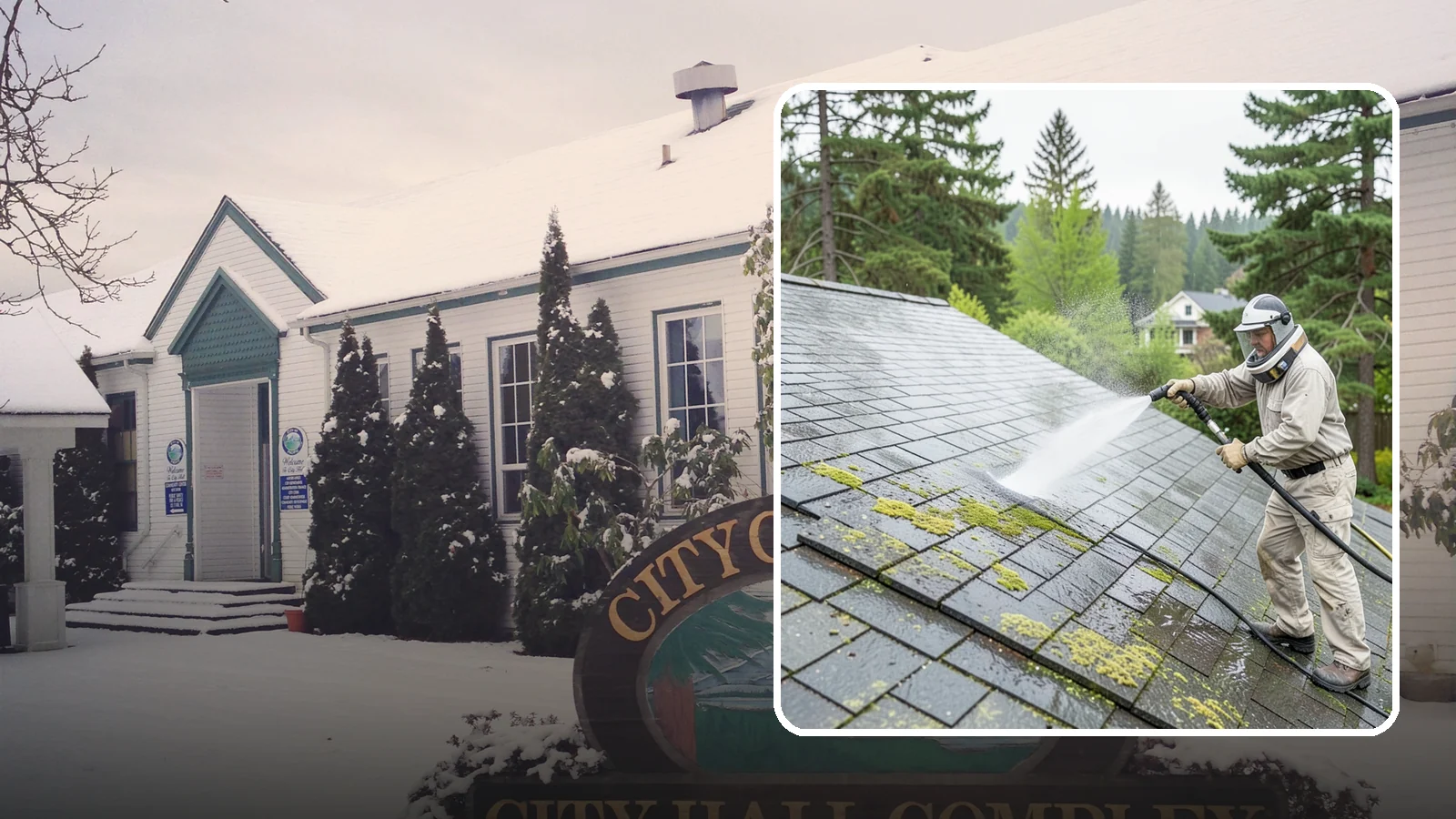 Slate Roof Cleaning in Pacific, King County, WA - Meticulous cleaning of natural slate roofs that removes lichen and algae without damaging the stone or fasteners.