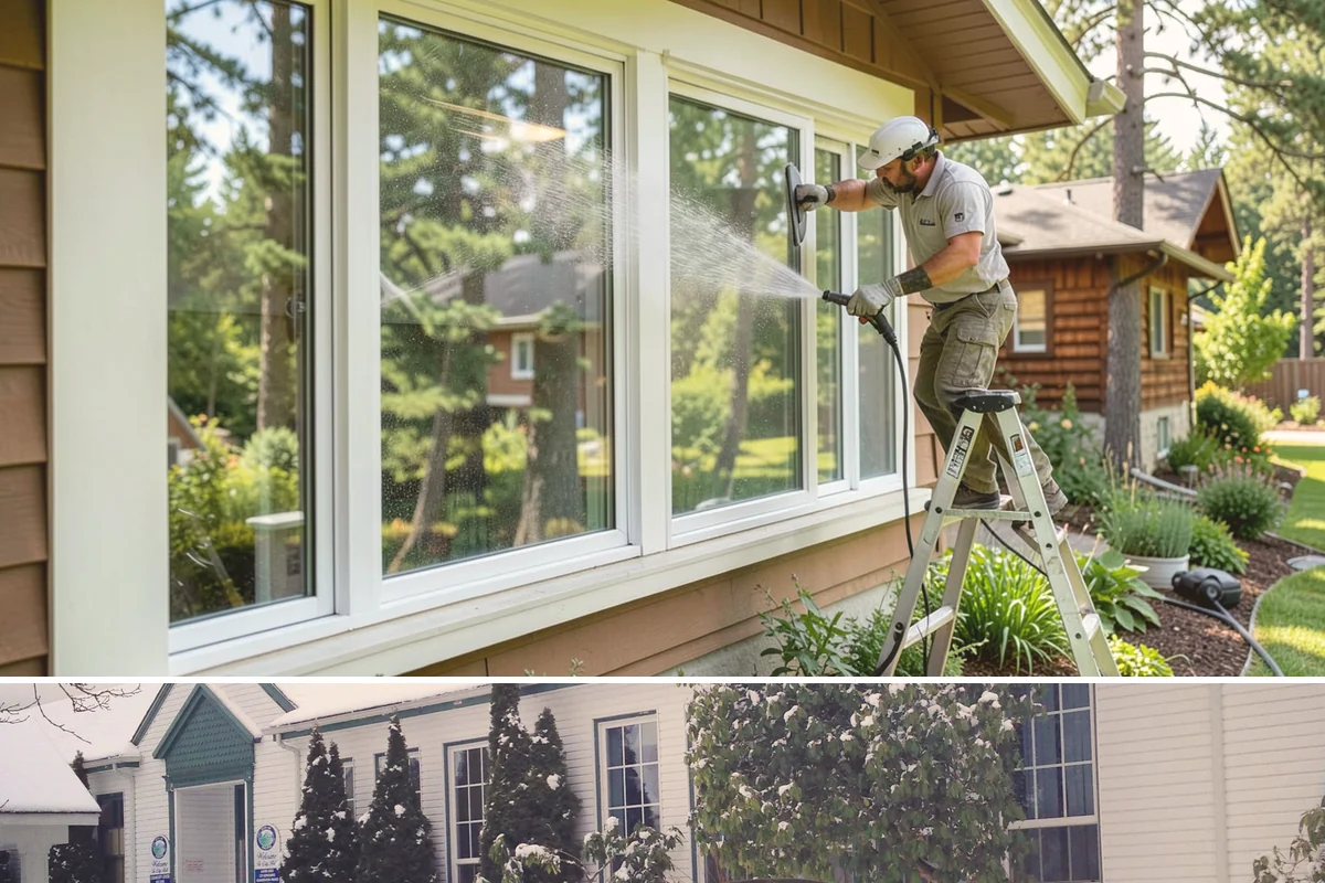 Slate Roof Cleaning in Pacific, King County, WA - Dry summer conditions provide the stable, low-risk footing needed for safe slate cleaning.
