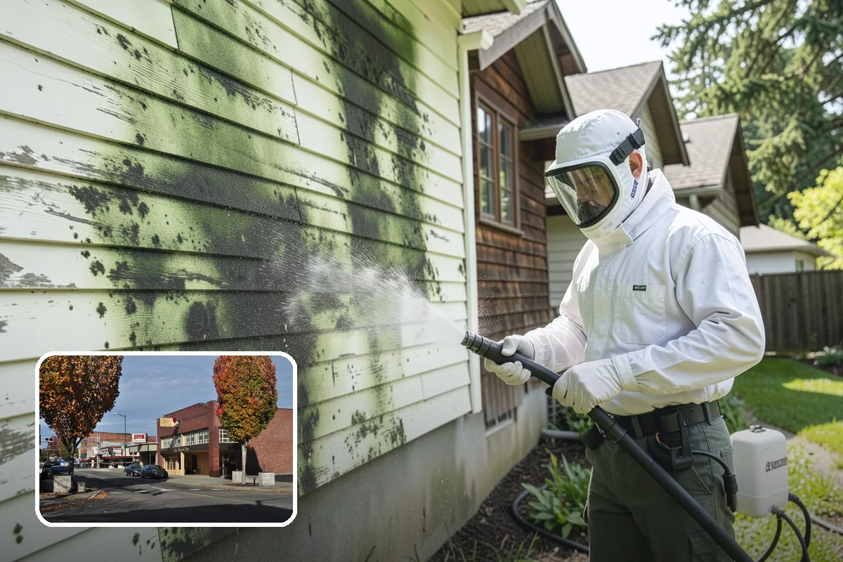 Slate Roof Cleaning in Puyallup, Pierce County, WA - Removes lichen and algae without chipping or cracking slate