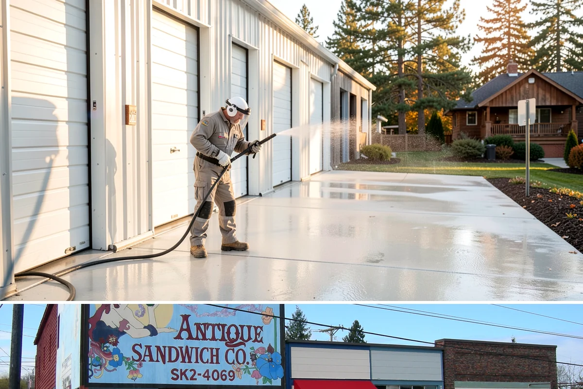 Slate Roof Cleaning in Ruston, Pierce County, WA - Dry summer conditions provide the stable, low-risk footing needed for safe slate cleaning.