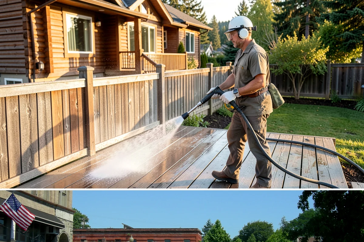 Slate Roof Cleaning in Snohomish, Snohomish County, WA - Dry summer conditions provide the stable, low-risk footing needed for safe slate cleaning.