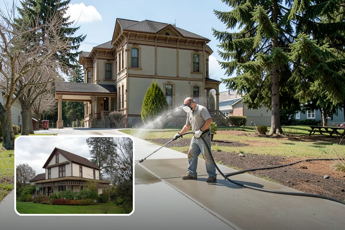 Slate Roof Cleaning in Sumner, Pierce County, WA - Removes lichen and algae without chipping or cracking slate