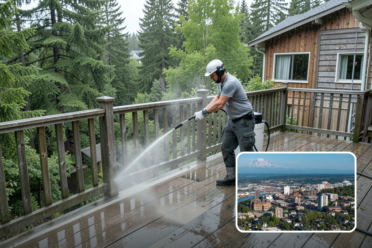 Slate Roof Cleaning in Tacoma, Pierce County, WA - Removes lichen and algae without chipping or cracking slate