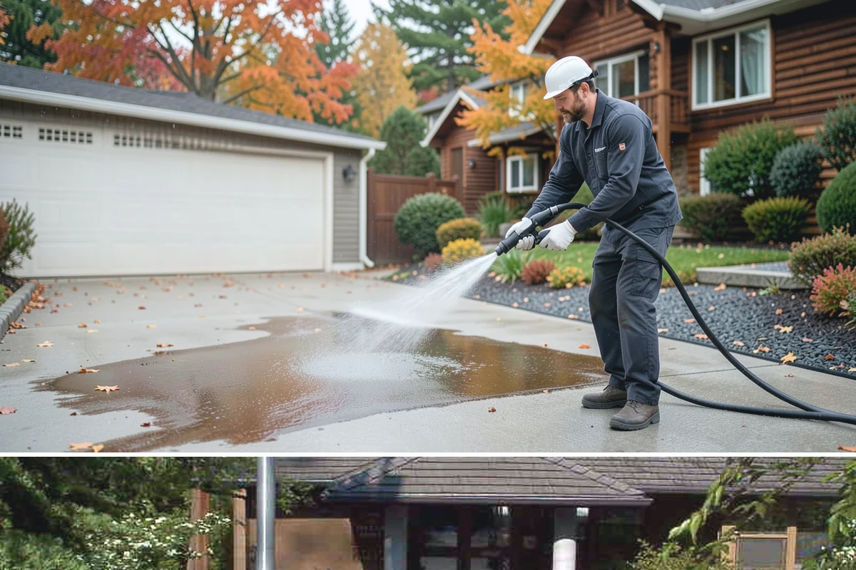 Slate Roof Cleaning in Yarrow Point, King County, WA - Dry summer conditions provide the stable, low-risk footing needed for safe slate cleaning.