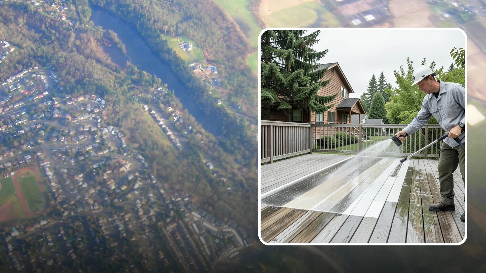 Soft Deck Washing in Algona, King County, WA - Use low-pressure soft washing to clean delicate or aged decking without splintering the surface.