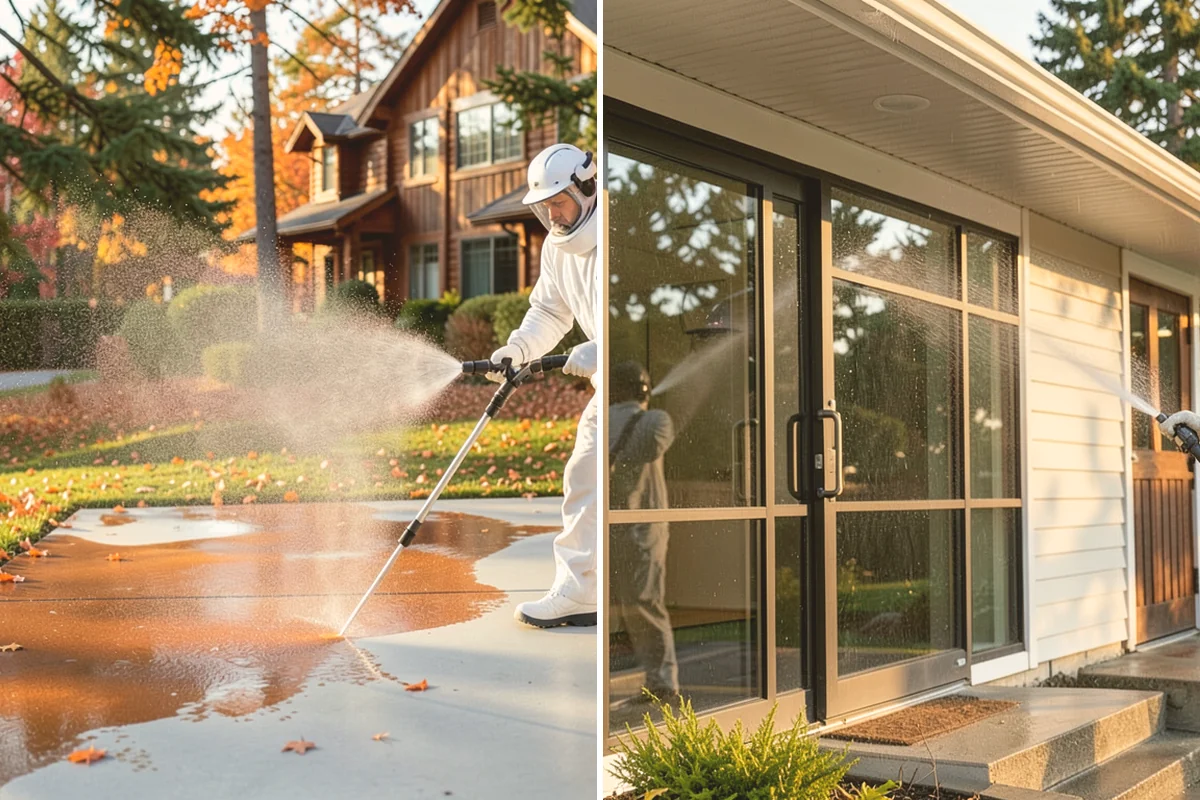 Soft Deck Washing in Algona, King County, WA - Inspect board condition and clear the deck