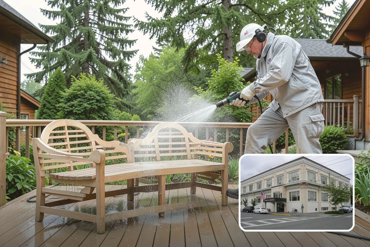 Soft Deck Washing in Anacortes, Skagit County, WA - Cleans without splintering or furring the wood