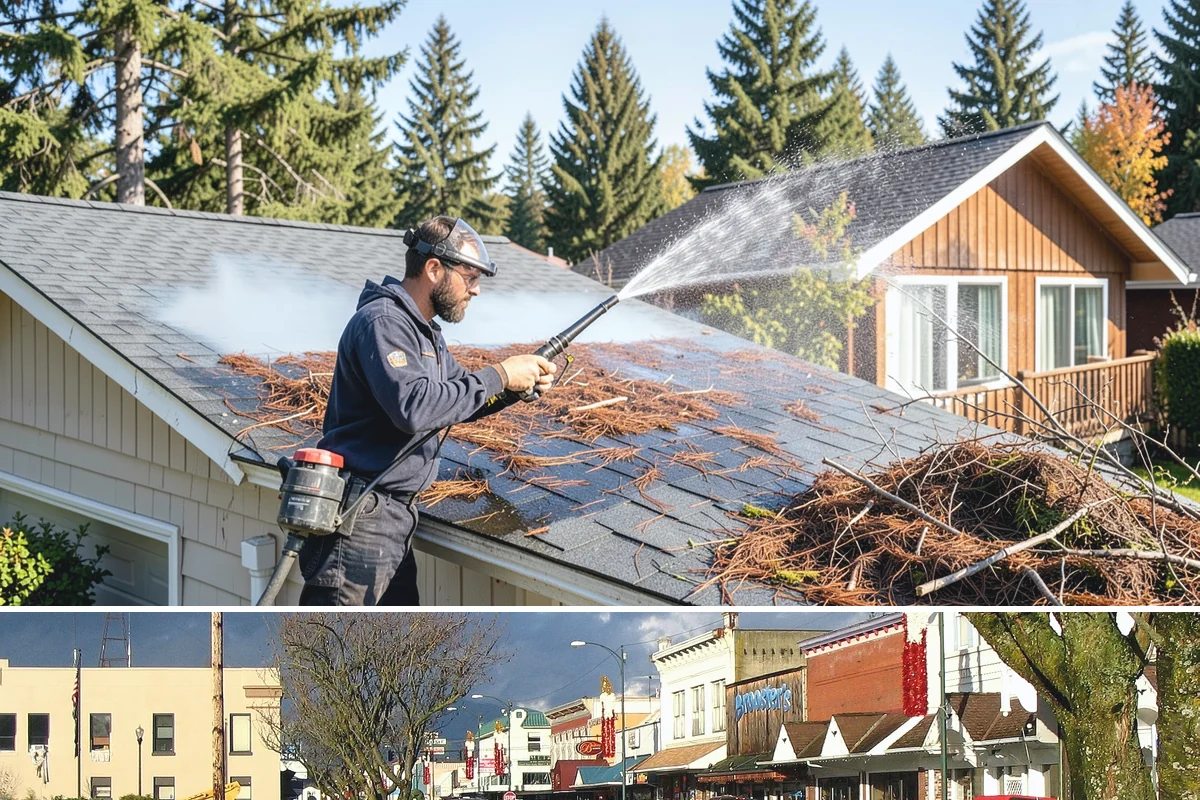 Soft Deck Washing in Arlington, Snohomish County, WA - Soft wash decks in warm, dry summer weather to allow proper drying afterward.