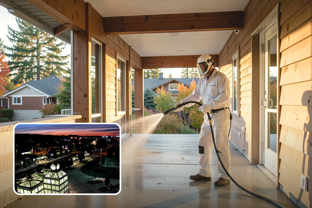 Soft Deck Washing in Auburn, King County, WA - Cleans without splintering or furring the wood