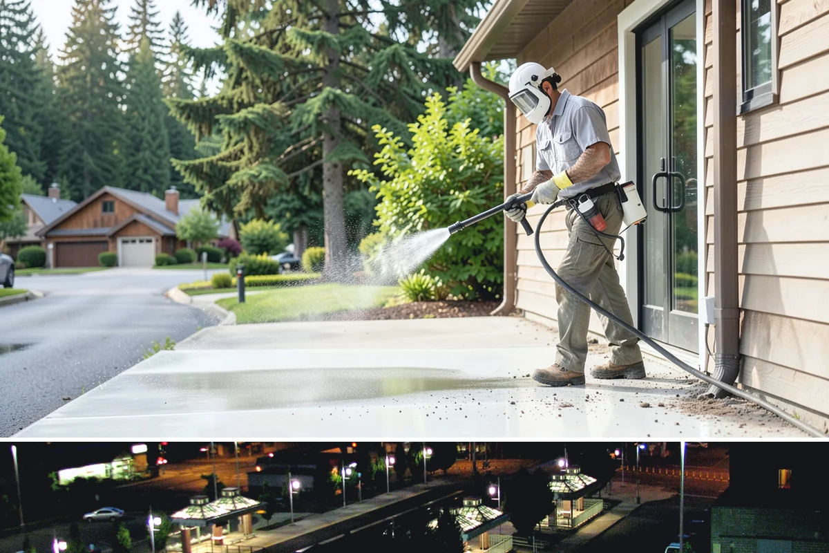 Soft Deck Washing in Auburn, King County, WA - Soft wash decks in warm, dry summer weather to allow proper drying afterward.