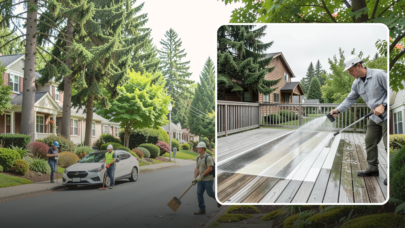 Soft Deck Washing in Beaux Arts Village, King County, WA - Use low-pressure soft washing to clean delicate or aged decking without splintering the surface.