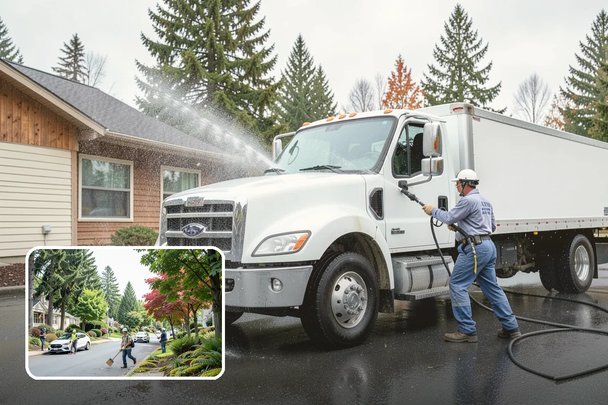 Soft Deck Washing in Beaux Arts Village, King County, WA - Cleans without splintering or furring the wood