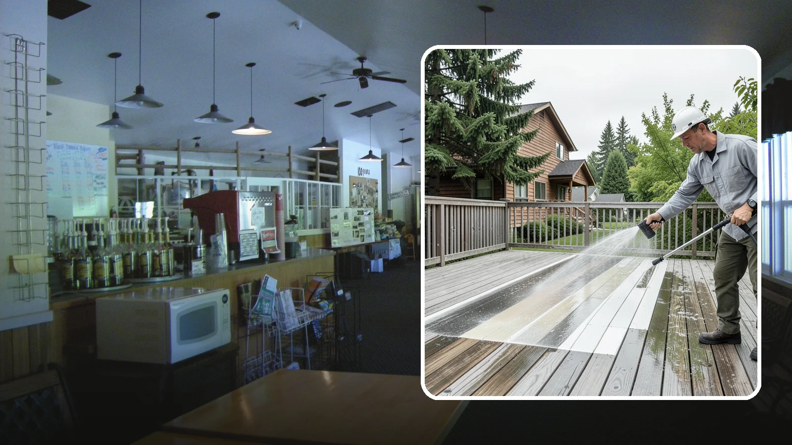 Soft Deck Washing in Black Diamond, King County, WA - Use low-pressure soft washing to clean delicate or aged decking without splintering the surface.