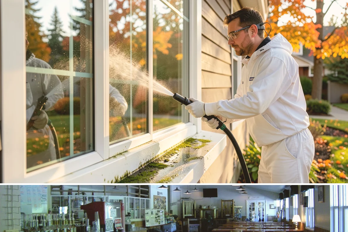 Soft Deck Washing in Black Diamond, King County, WA - Soft wash decks in warm, dry summer weather to allow proper drying afterward.