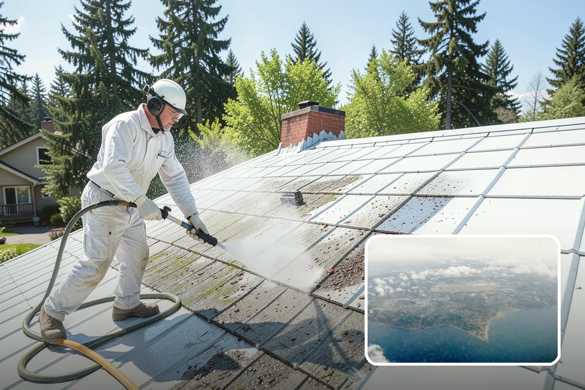 Soft Deck Washing in Burien, King County, WA - Cleans without splintering or furring the wood