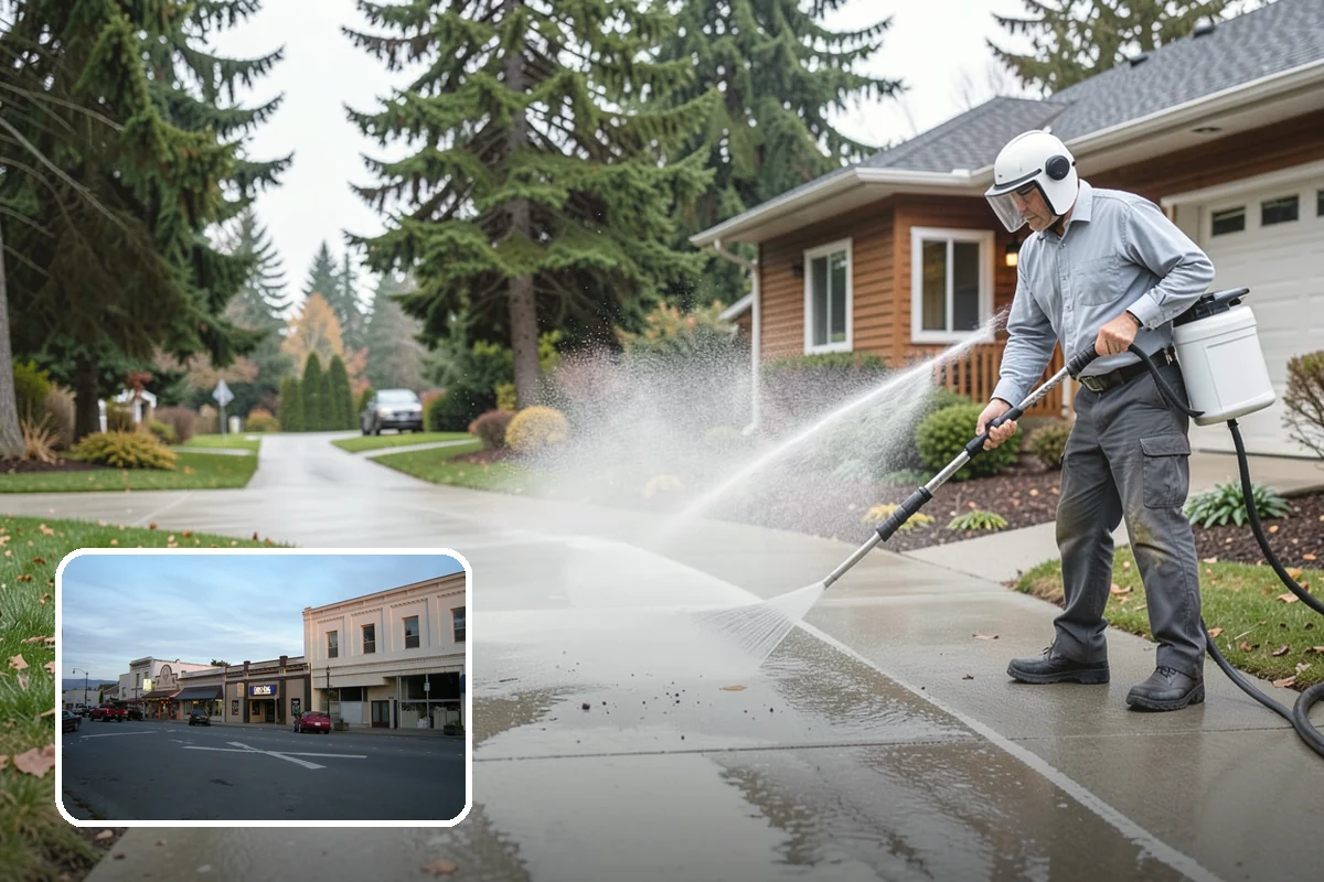 Soft Deck Washing in Burlington, Skagit County, WA - Cleans without splintering or furring the wood