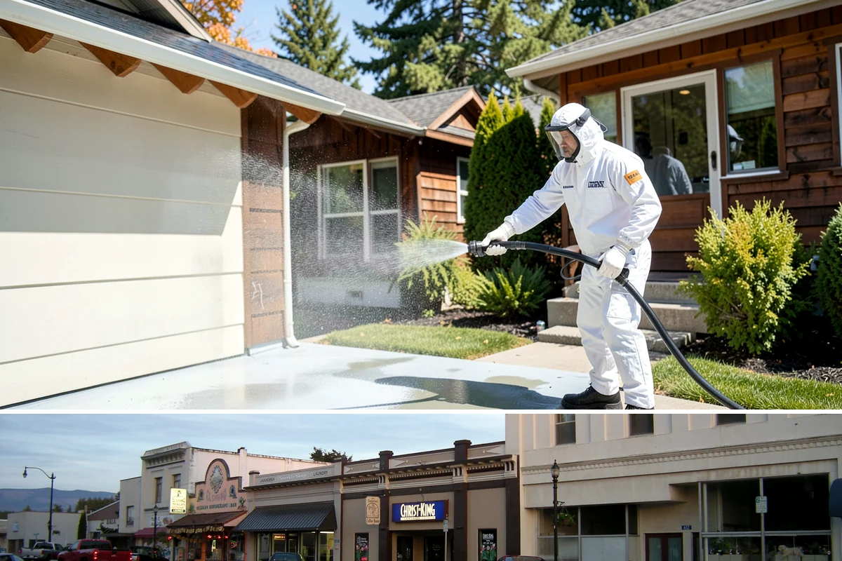 Soft Deck Washing in Burlington, Skagit County, WA - Soft wash decks in warm, dry summer weather to allow proper drying afterward.