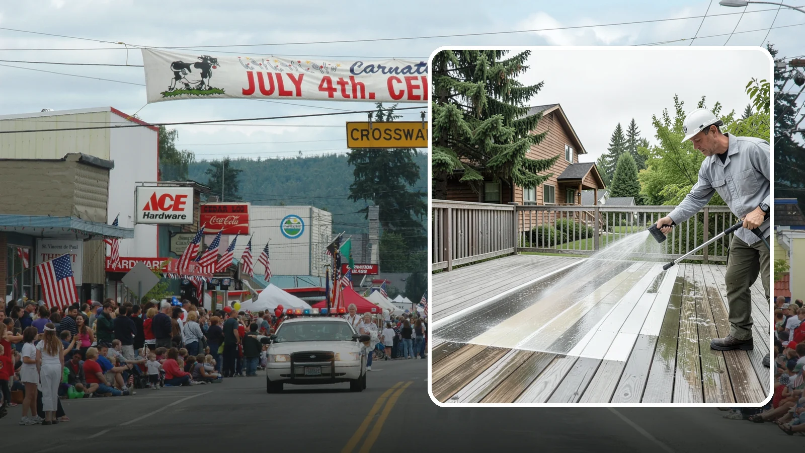 Soft Deck Washing in Carnation, King County, WA - Use low-pressure soft washing to clean delicate or aged decking without splintering the surface.