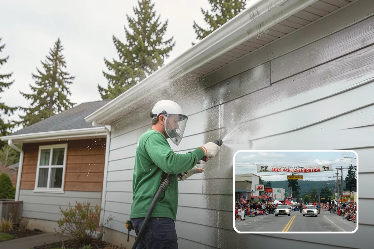 Soft Deck Washing in Carnation, King County, WA - Cleans without splintering or furring the wood