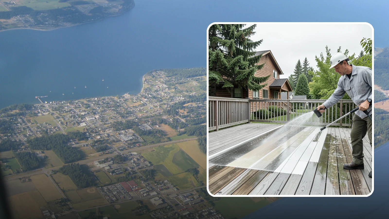 Soft Deck Washing in Coupeville, Island County, WA - Use low-pressure soft washing to clean delicate or aged decking without splintering the surface.