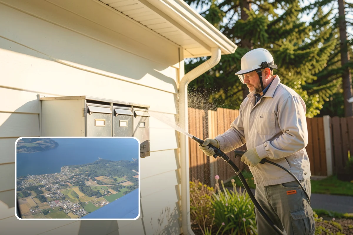 Soft Deck Washing in Coupeville, Island County, WA - Cleans without splintering or furring the wood