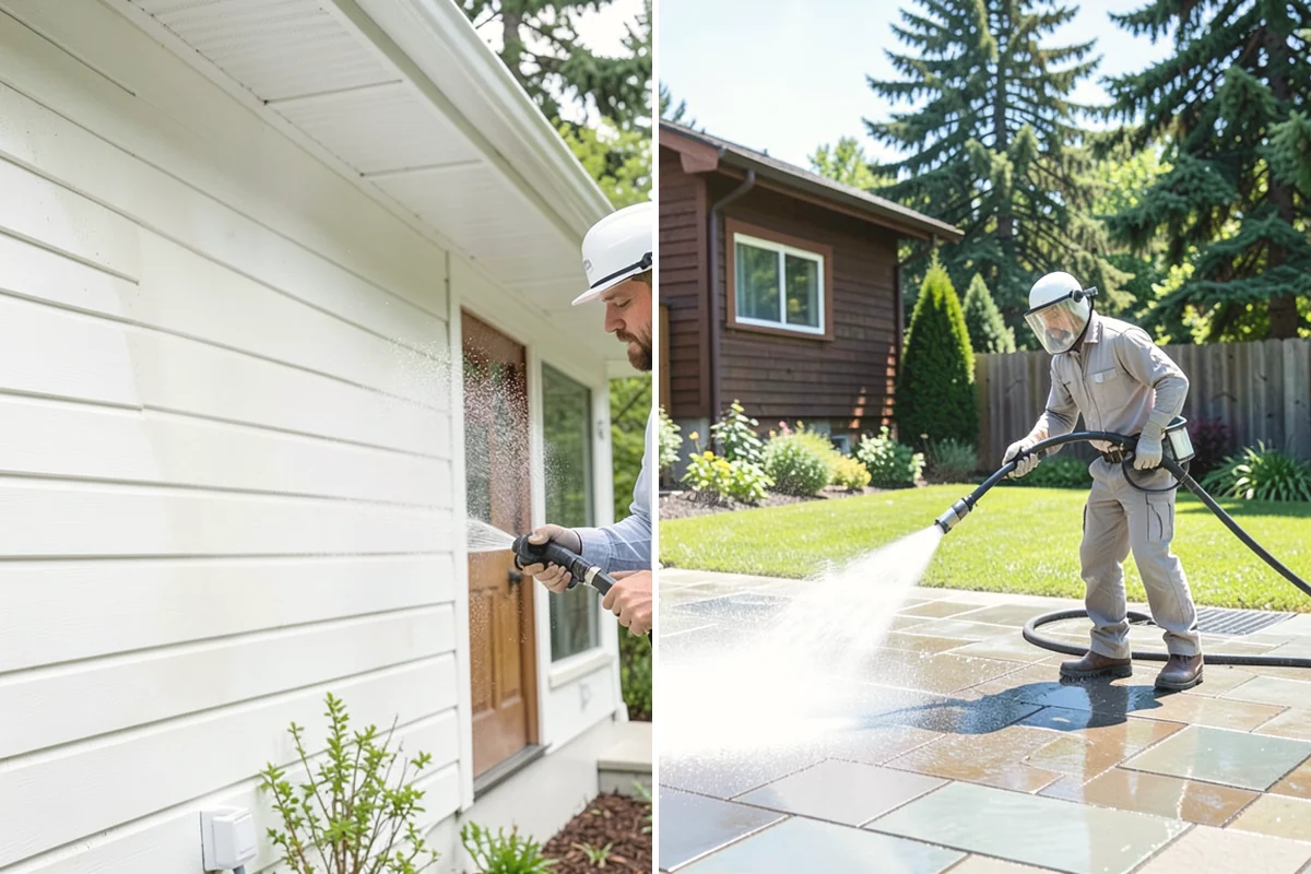Soft Deck Washing in Covington, King County, WA - Inspect board condition and clear the deck