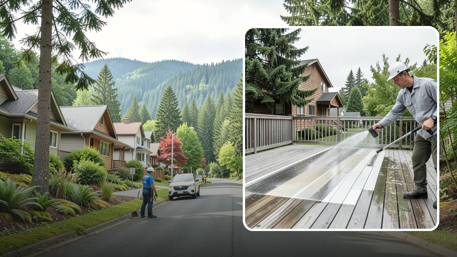 Soft Deck Washing in Darrington, Snohomish County, WA - Use low-pressure soft washing to clean delicate or aged decking without splintering the surface.