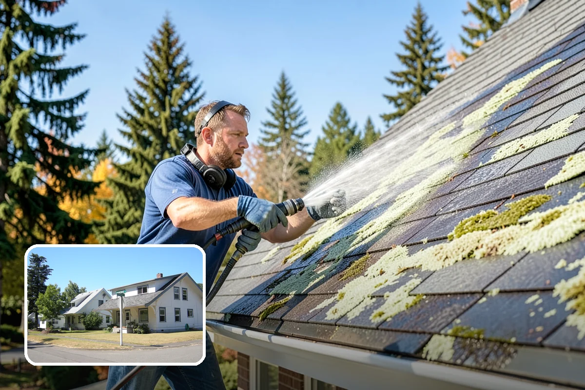 Soft Deck Washing in DuPont, Pierce County, WA - Cleans without splintering or furring the wood